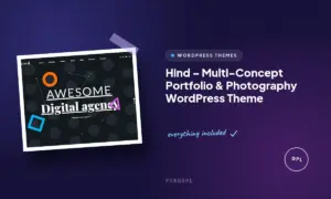 hind multi concept portfolio photography wordpress theme