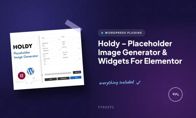holdy placeholder image generator widgets for elementor