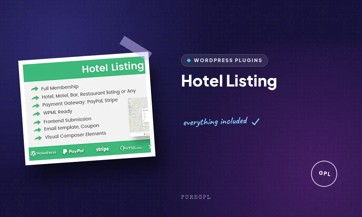 Codecanyon | Hotel Listing