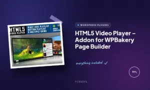 html5 video player addon for wpbakery page builder