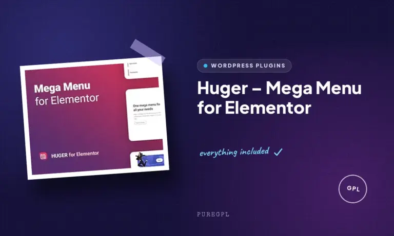 huger mega menu for elementor