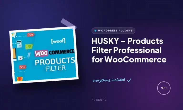 husky products filter professional for woocommerce