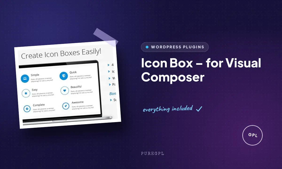 Icon Box – for Visual Composer