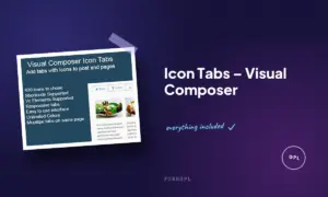 icon tabs visual composer