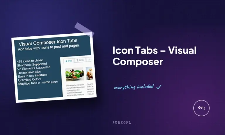 icon tabs visual composer