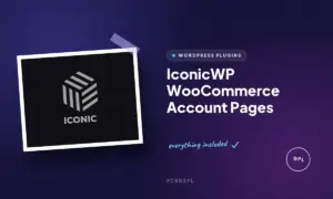 iconicwp woocommerce account pages