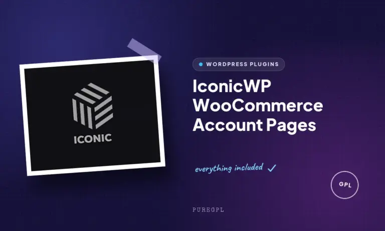 iconicwp woocommerce account pages