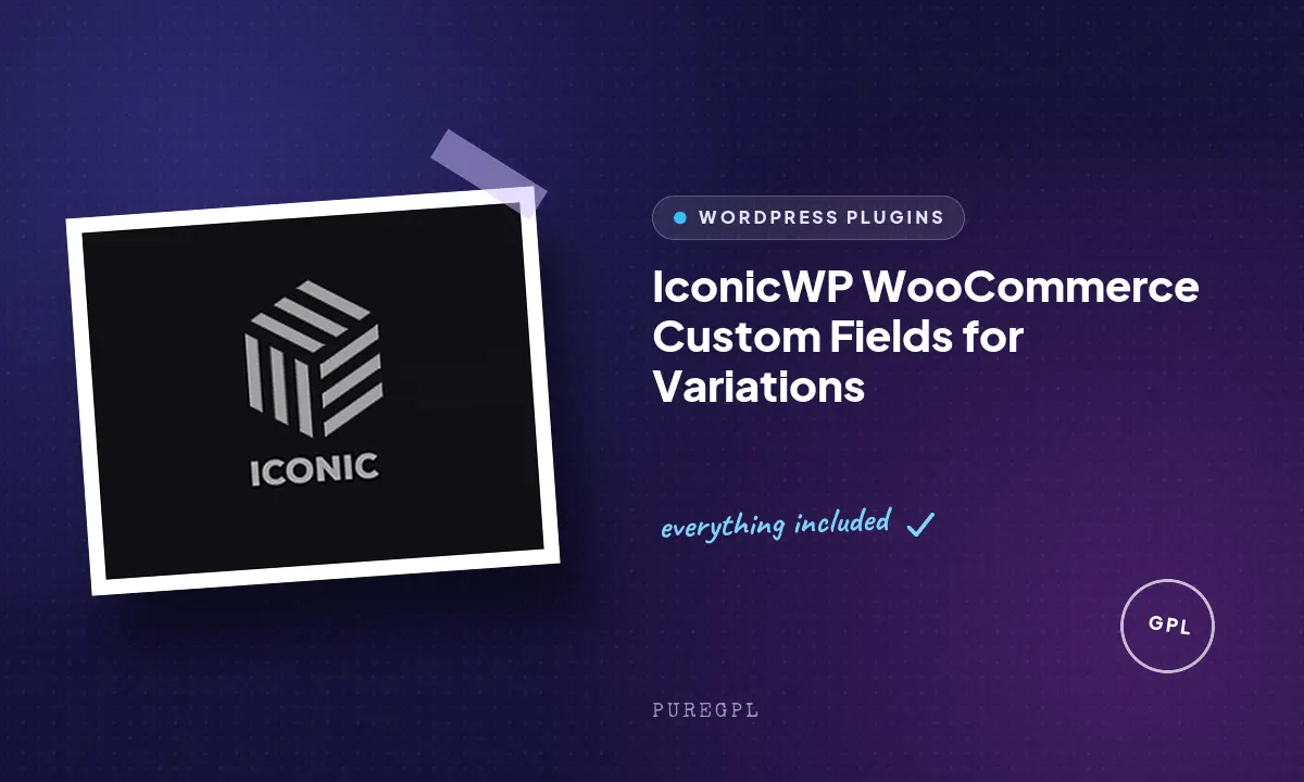 WooCommerce Custom Fields for Variations