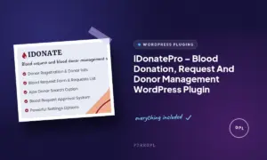 idonatepro blood donation request and donor management wordpress plugin