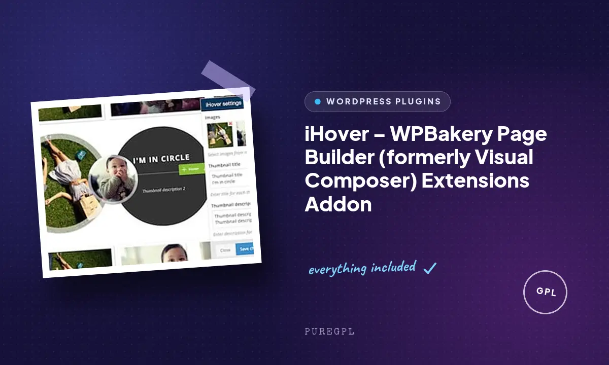 iHover – WPBakery Page Builder (formerly Visual Composer) Extensions Addon