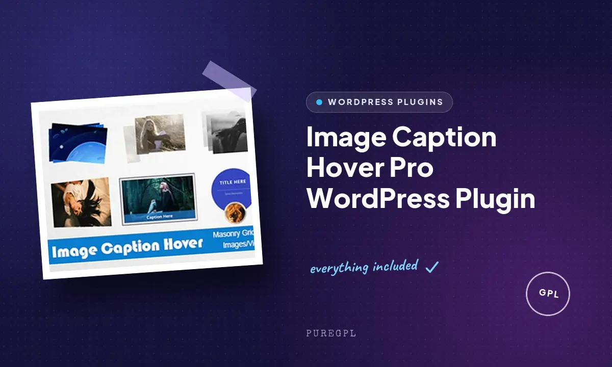 Image Caption Hover Pro WordPress Plugin