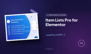 item lists pro for elementor