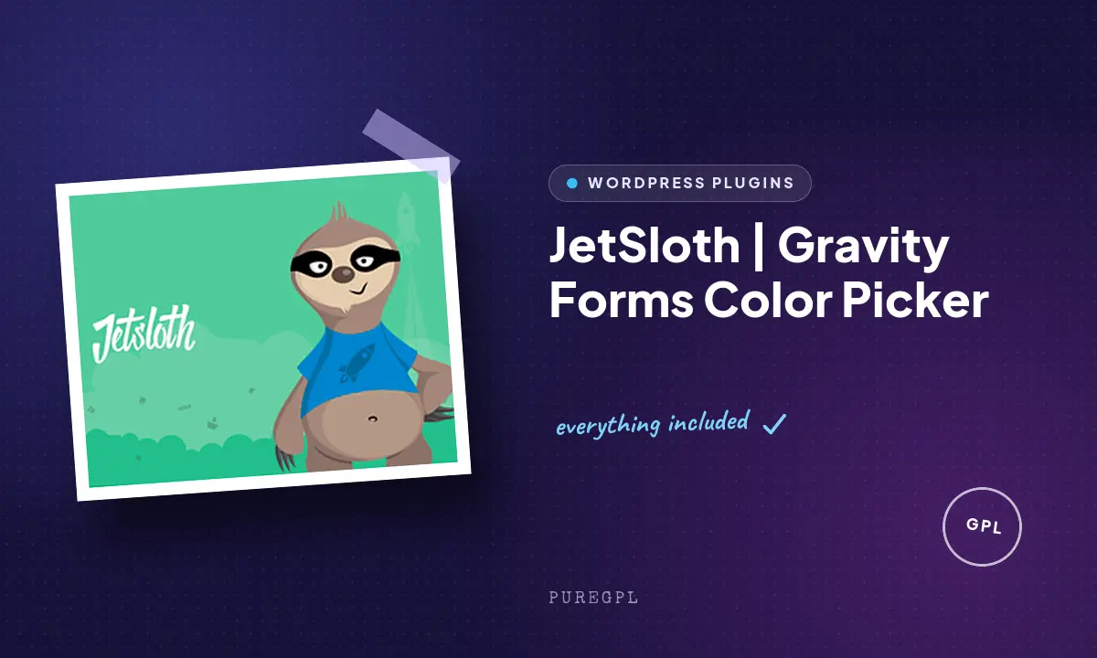 Jetsloth – Gravity Forms Color Picker