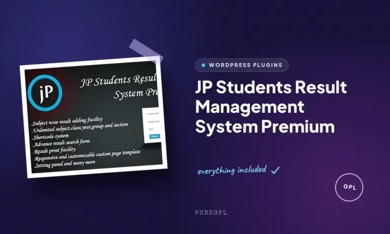 jp students result management system premium