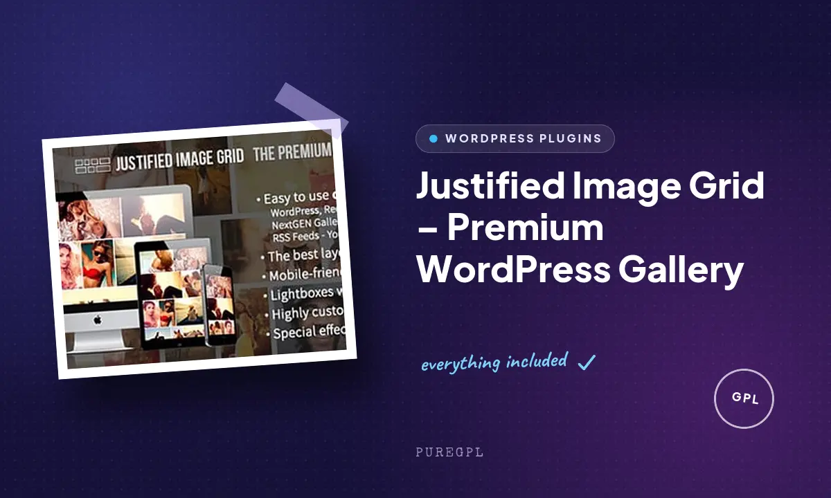 Justified Image Grid – Premium WordPress Gallery