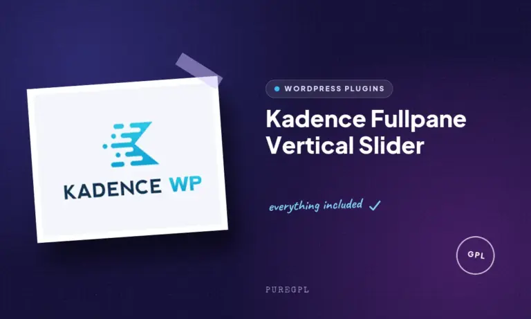 kadence fullpane vertical slider