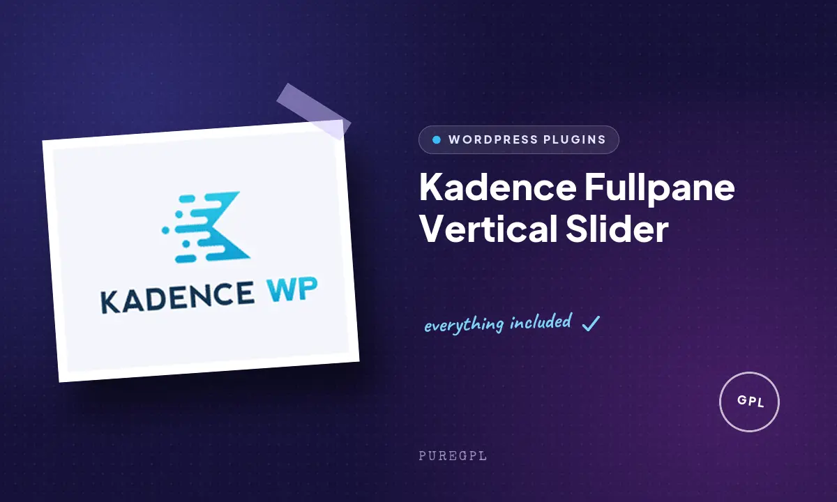 Kadence wp | Fullpane Vertical Slider