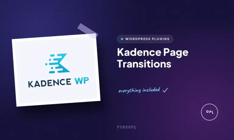 kadence page transitions