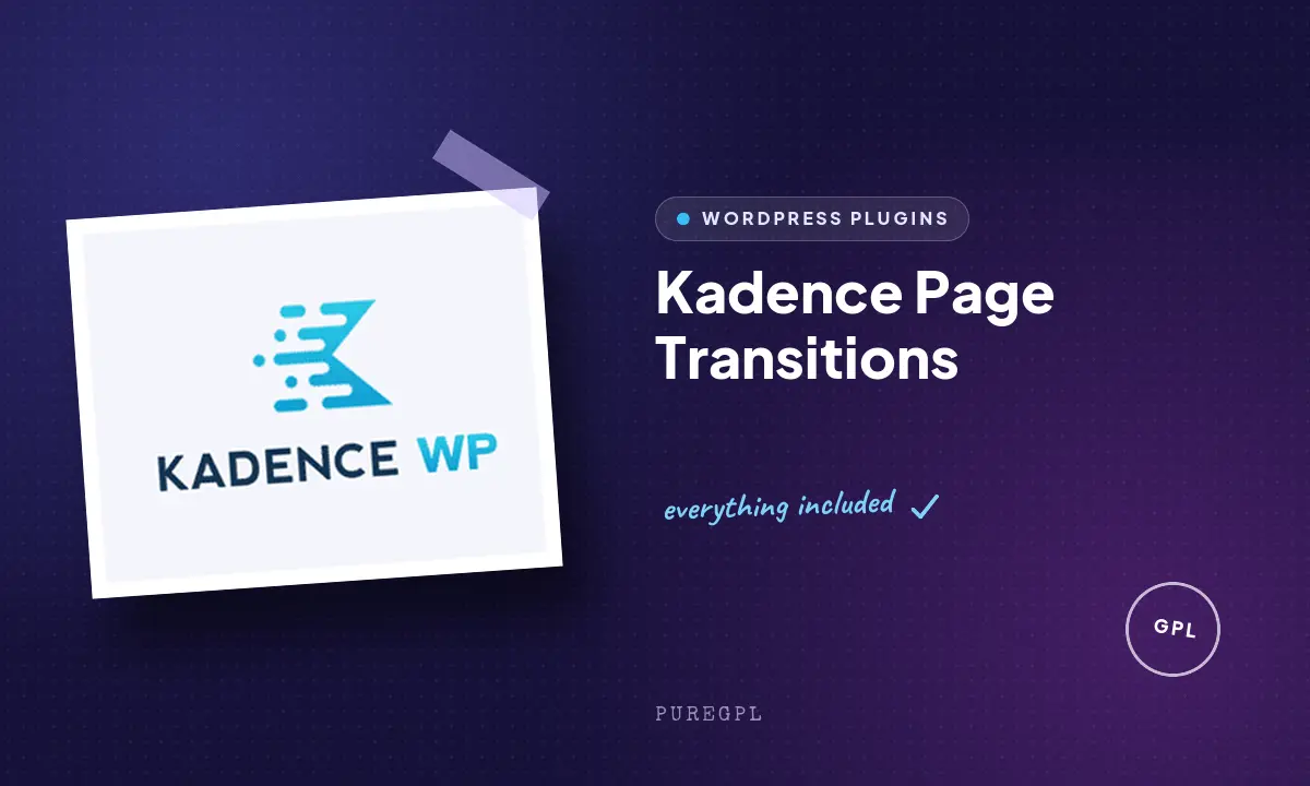 Kadence wp | Page Transitions
