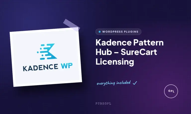 kadence pattern hub surecart licensing