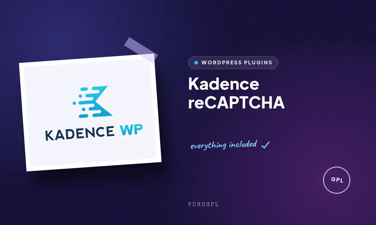 Kadence wp | reCAPTCHA