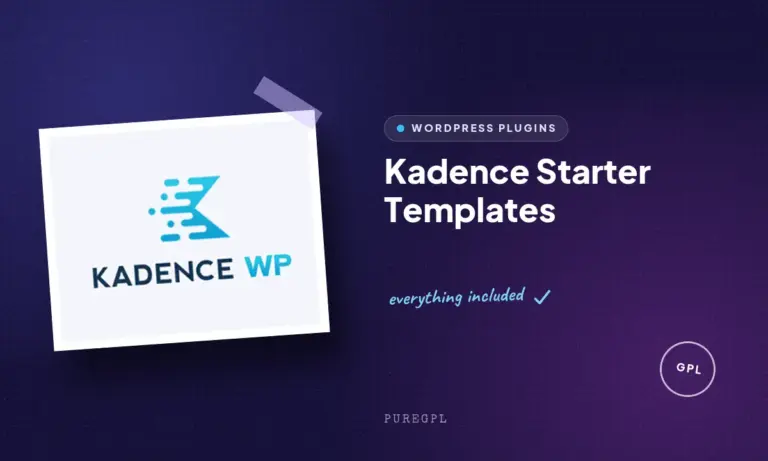 kadence starter templates