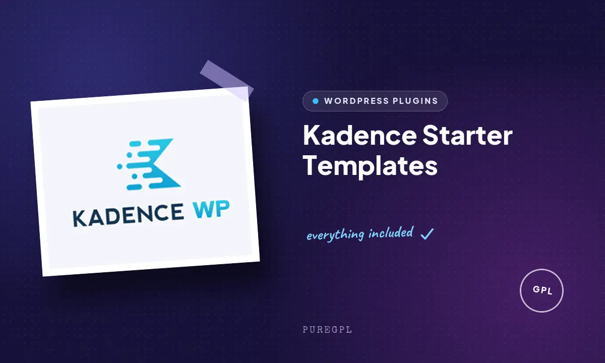 Kadence wp | Starter Templates
