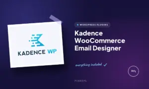 kadence woocommerce email designer