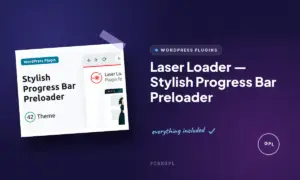 laser loader stylish progress bar preloader