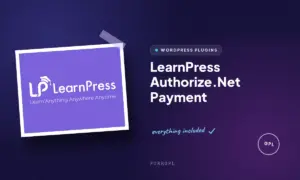 learnpress authorize net payment