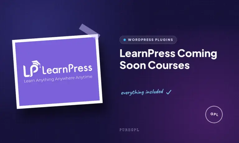 learnpress coming soon courses