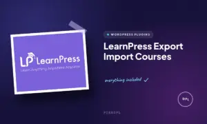 learnpress export import courses