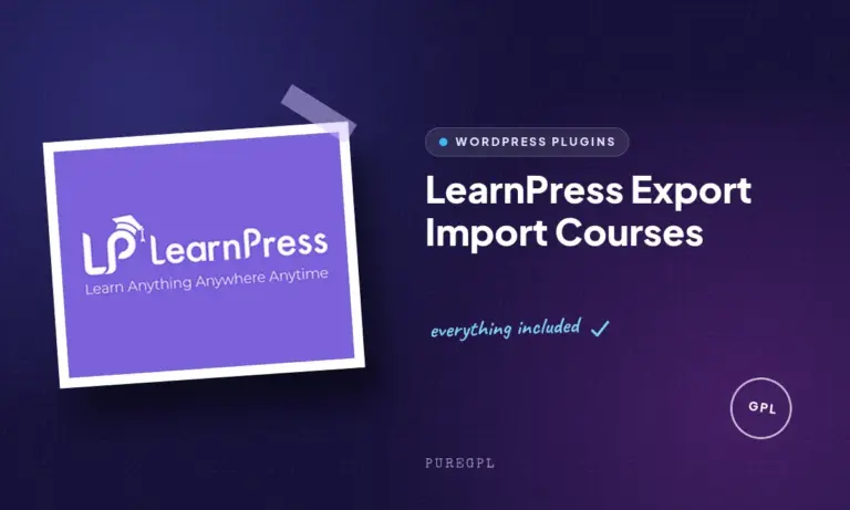 learnpress export import courses