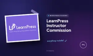 learnpress instructor commission