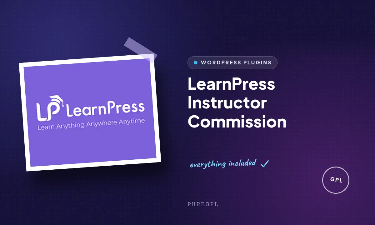 LearnPress – Instructor Commission