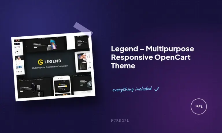 legend multipurpose responsive opencart theme