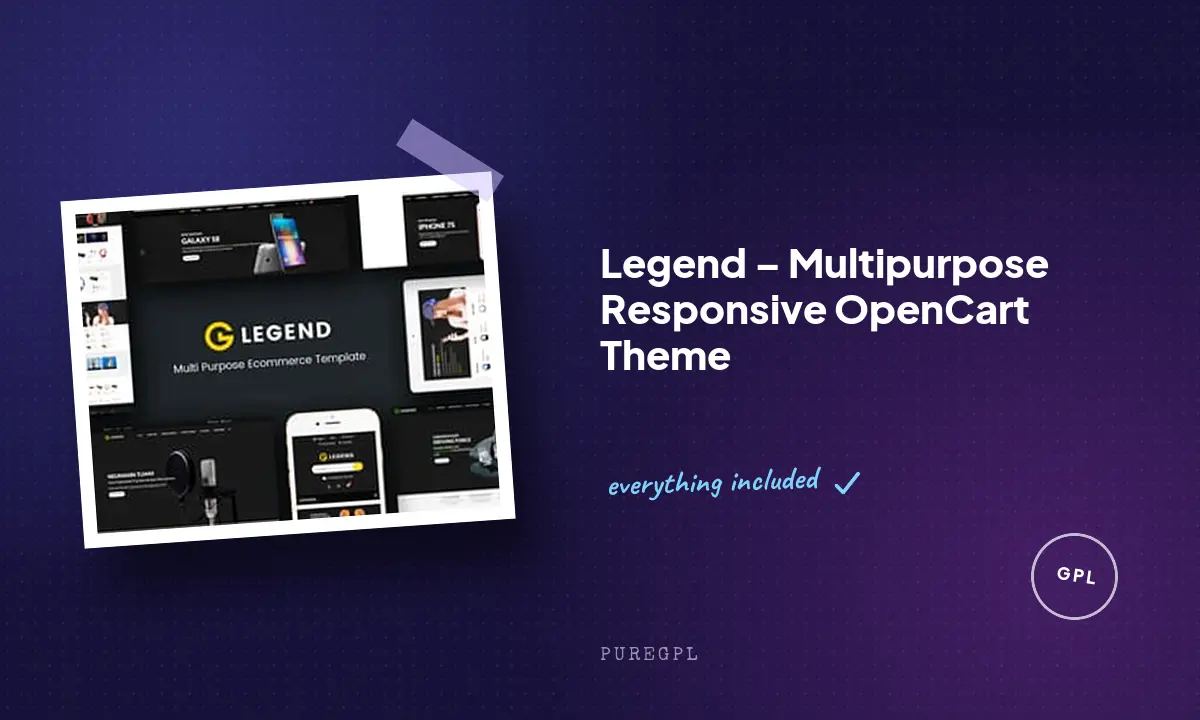 Legend – Multipurpose Responsive OpenCart Theme