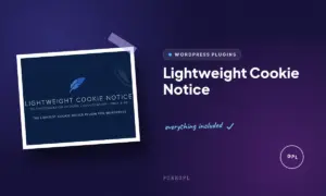lightweight cookie notice