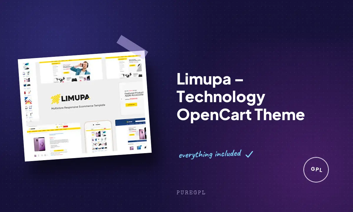Limupa – Technology OpenCart Theme