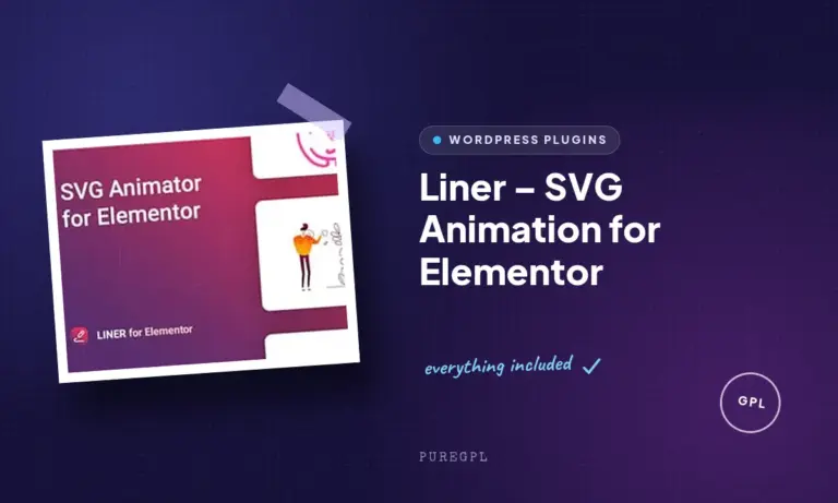 liner svg animation for elementor