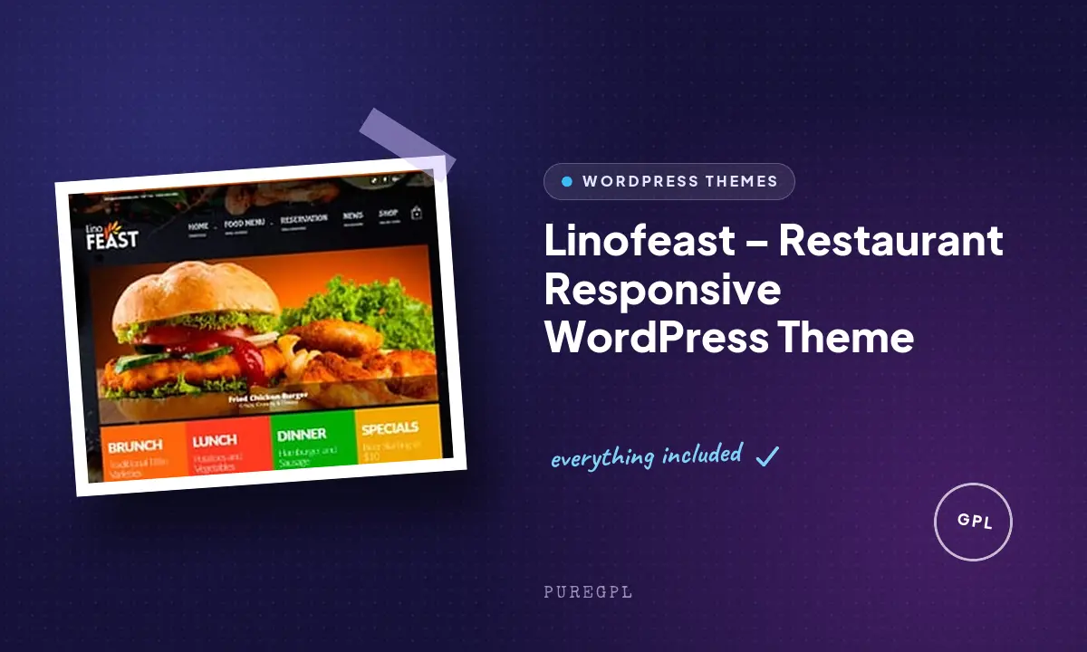 Linofeast – Restaurant Responsive WordPress Theme