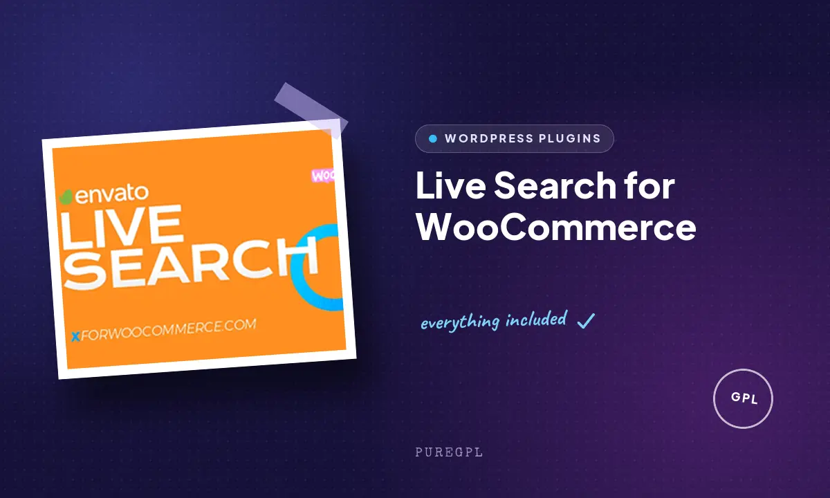 Codecanyon | Live Search for WooCommerce