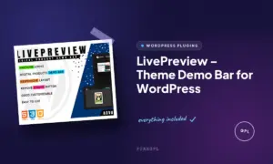 livepreview theme demo bar for wordpress