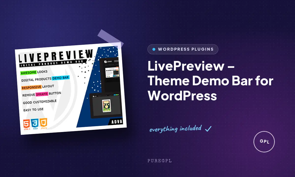LivePreview | Theme Demo Bar for WordPress