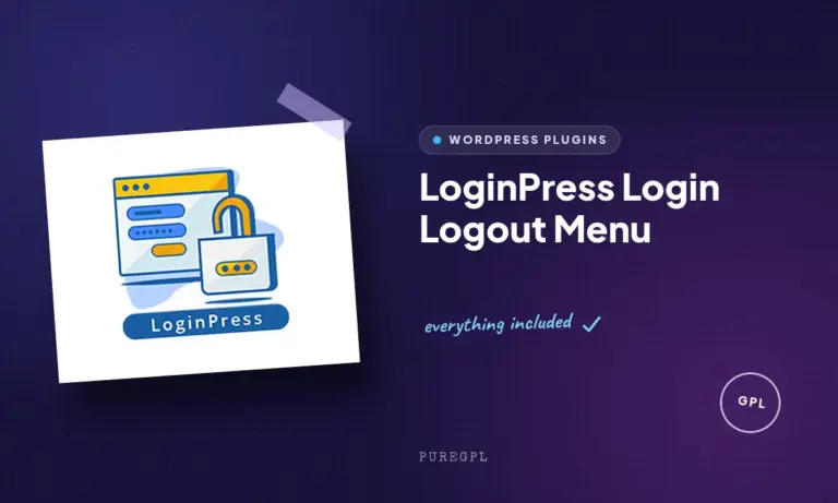 loginpress login logout menu