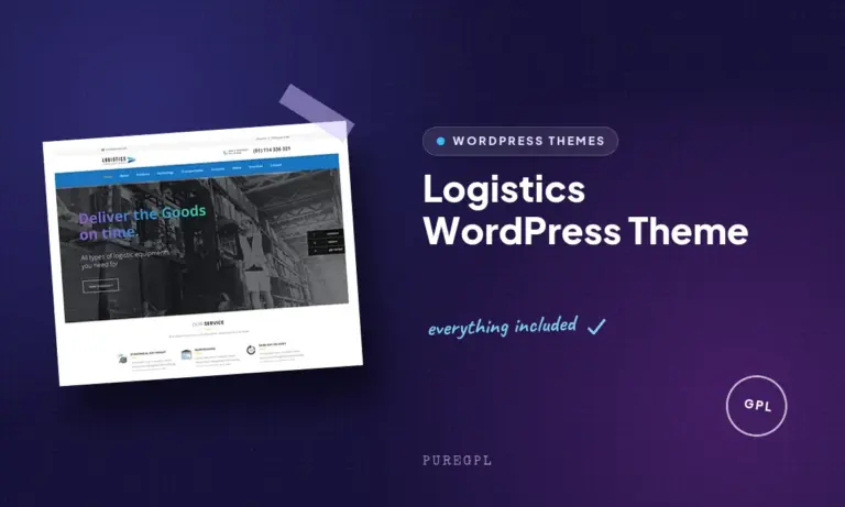 logistics wordpress theme