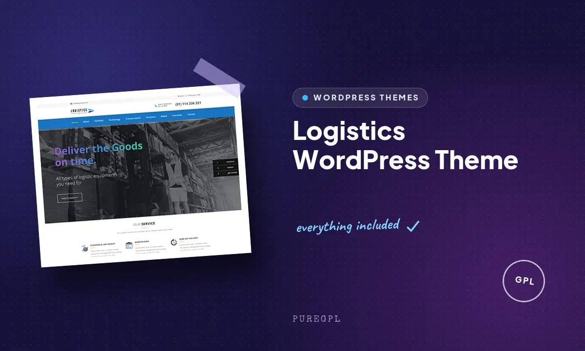 Logistics WordPress Theme