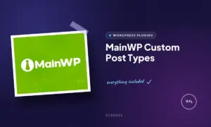 mainwp custom post types