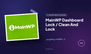 mainwp dashboard lock clean and lock
