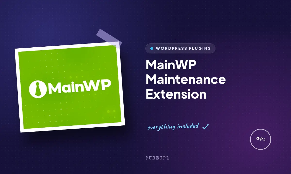 Mainwp | Maintenance Extension